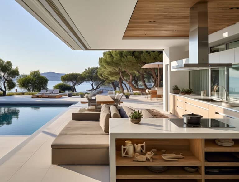 outdoor kitchen