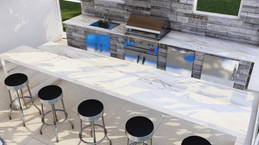 outdoor kitchen